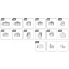 Arezzo sarok ülőgarnitúra 227 cm X 280 cm - balos