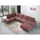 Budapest háttámlás sarokelem modul (terminál) - balos