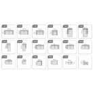 Flavio U-alakú sarokkanapé 156 cm X 359 cm X 219 cm - jobbos