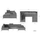 Kaposvár sarokkanapé - jobbos