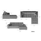 Keszthely sarokkanapé - balos