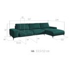 Kecskemét sarokgarnitúra - balos