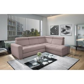   Nagykanizsa sarok ülőgarnitúra - jobbos 274 cm X 210 cm - rózsaszín színben