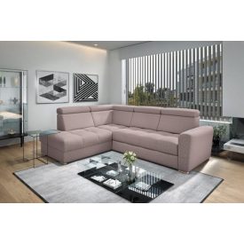   Nagykanizsa sarok ülőgarnitúra - balos 274 cm X 210 cm - rózsaszín színben