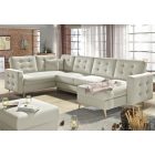 Skandi U-alakú sarokkanapé - jobbos